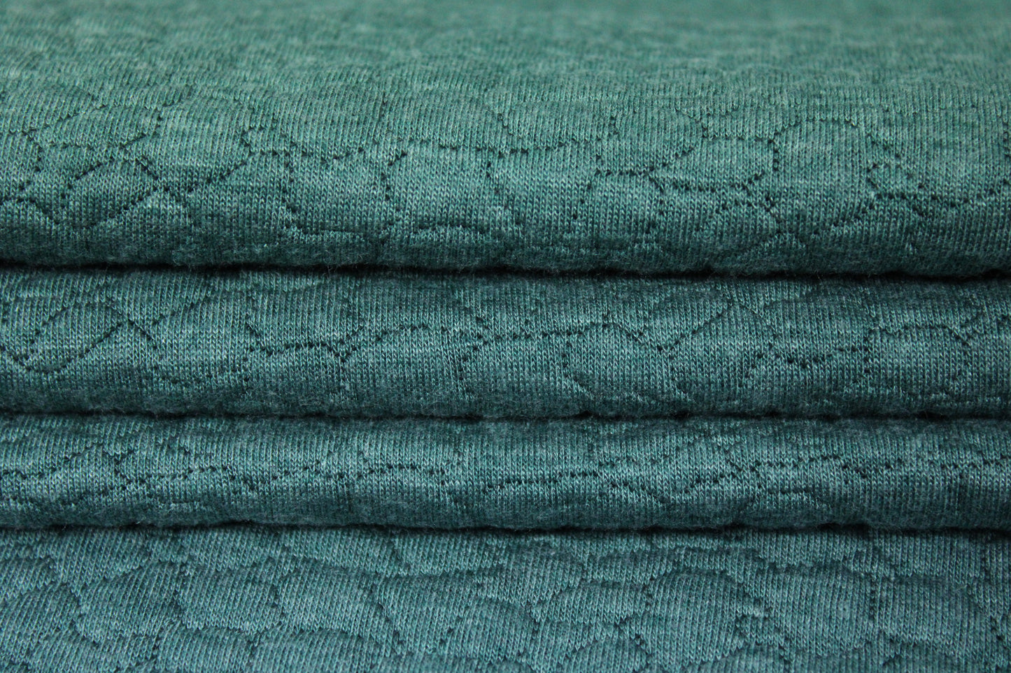 Tissu maille gaufré - vert sauge - photo 2/5 | So Tissus