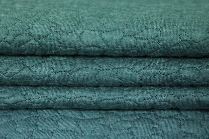 Tissu maille gaufré - vert sauge - photo 2/5 | So Tissus