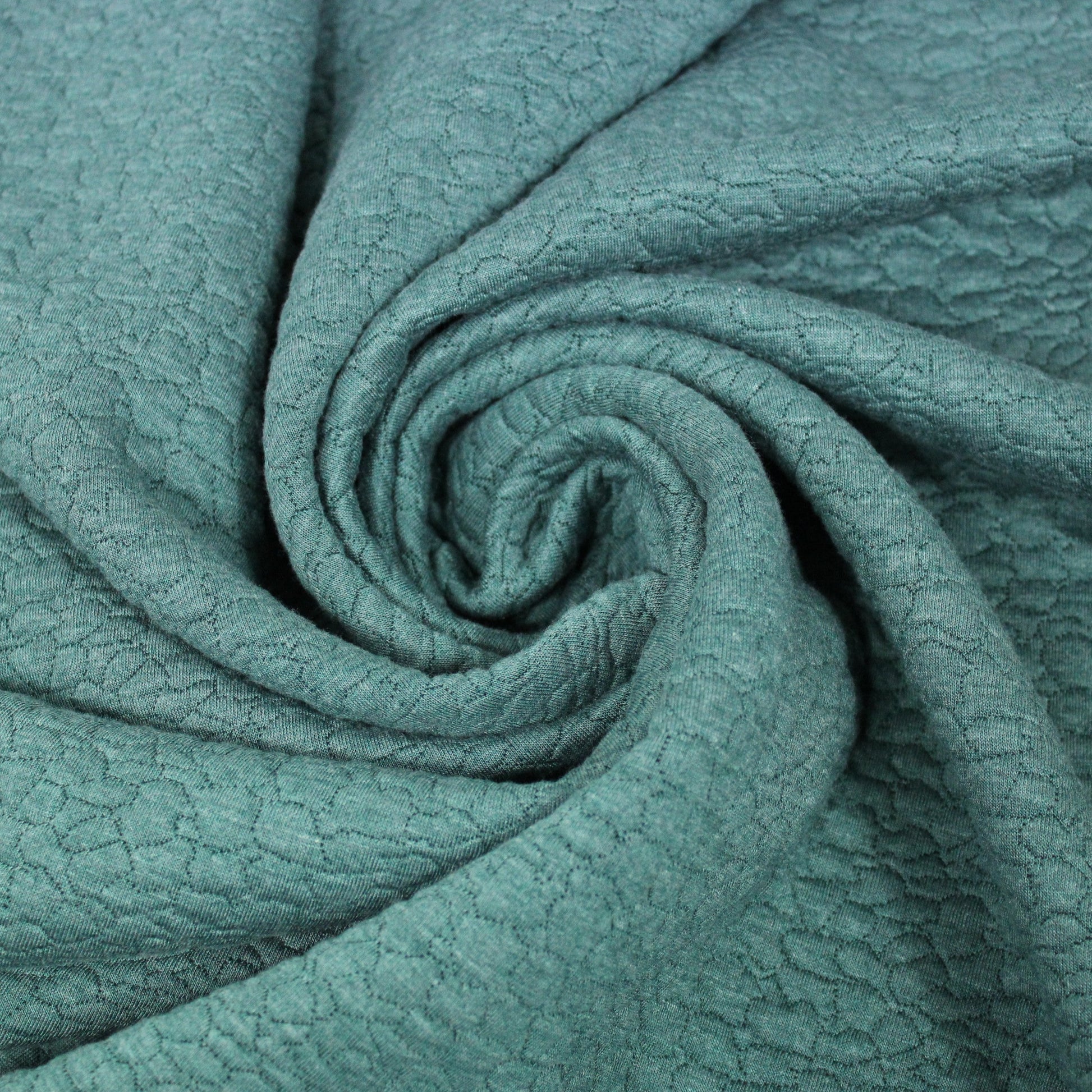 Tissu maille gaufré - vert sauge - photo 1/5 | So Tissus