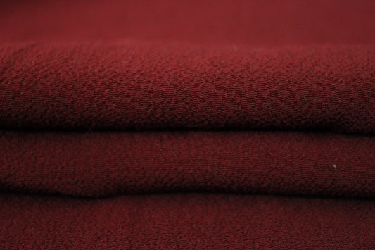 Tissu crêpe viscose - bordeaux - photo 2/3 | So Tissus