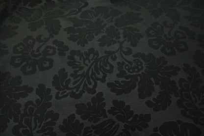 Tissu crêpe - imprimé fleuri - ton noir - photo 5/5 | So Tissus