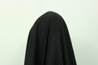 Tissu jacquard- motif géométrique - ton noir - photo 3/3 | So Tissus