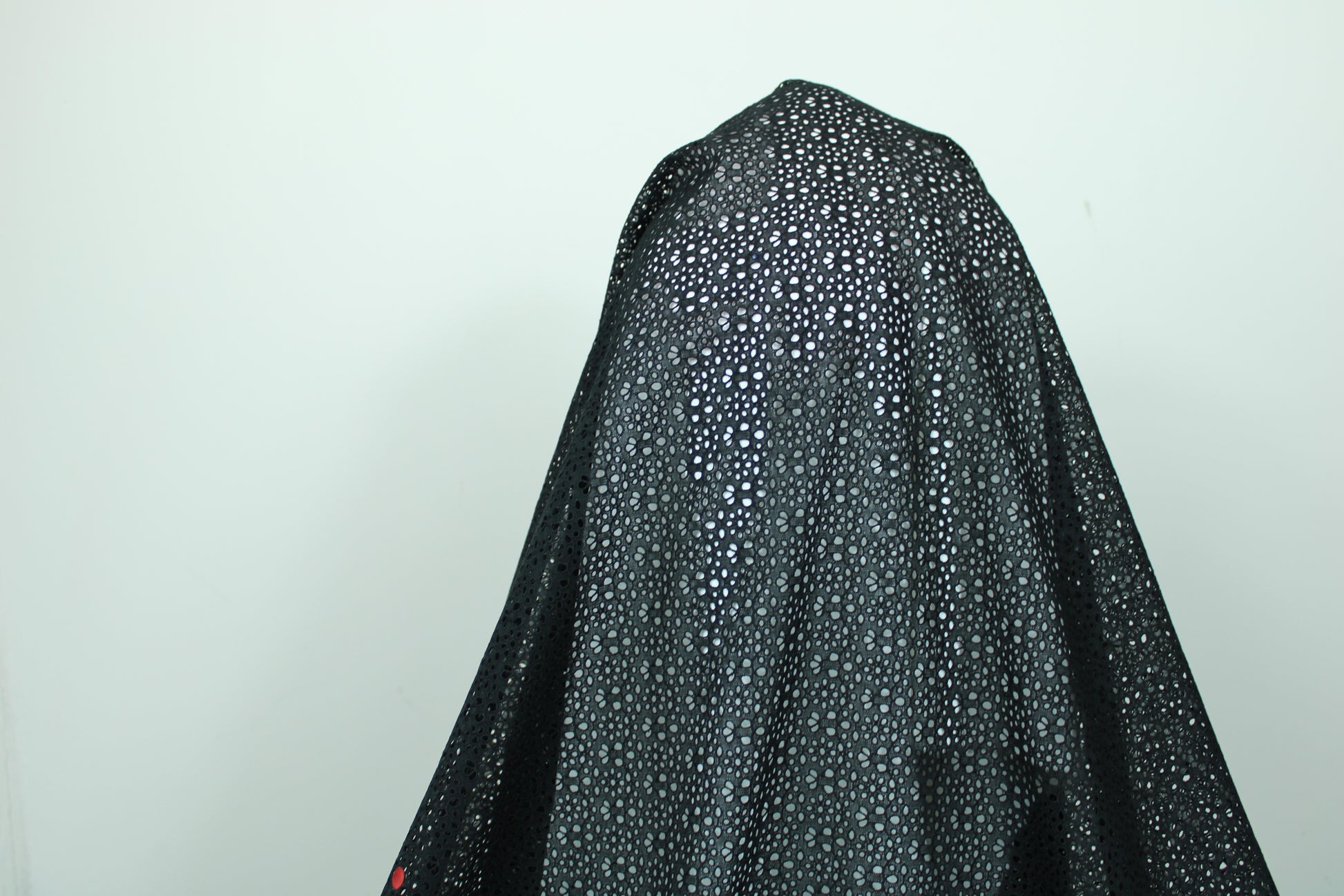Tissu broderie anglaise - fleuri - noir - photo 2/3 | So Tissus