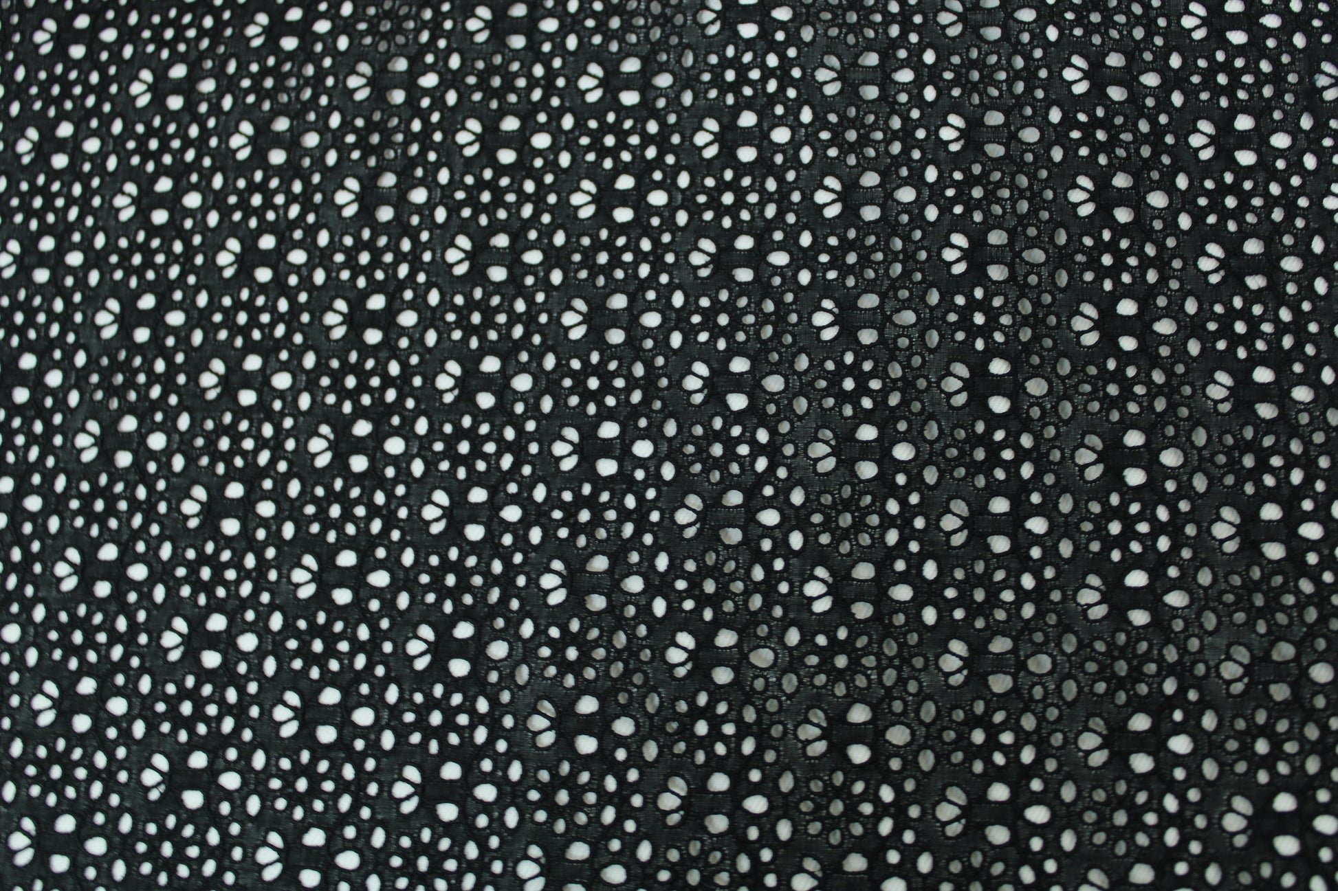 Tissu broderie anglaise - fleuri - noir - photo 3/3 | So Tissus