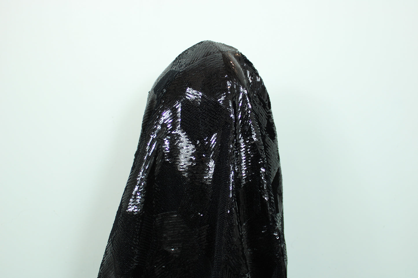 Tissu sequin - motif géométrique - ton noir - photo 3/5 | So Tissus