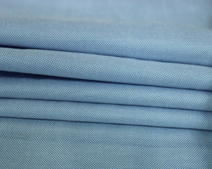 Tissu popeline piqué de coton - bleu ciel - photo 2/3 | So Tissus