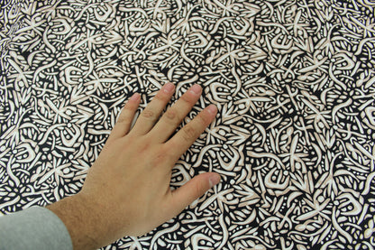 Tissu soie plume - imprimé éthnique - photo 4/5 | So Tissus