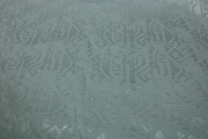 Tissu popeline de coton brodé - blanc - photo 5/5 | So Tissus