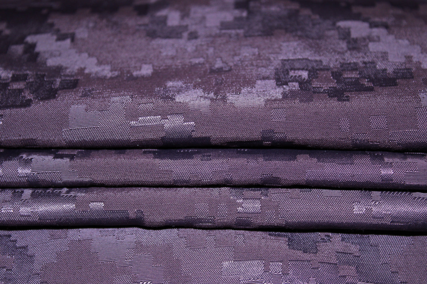 Tissu taffeta imprimé géométrique - prune - photo 2/5 | So Tissus