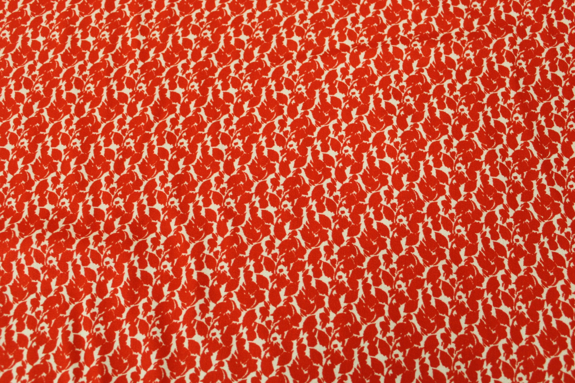Tissu viscose - imprimé fleuri - ton orange - photo 5/5 | So Tissus