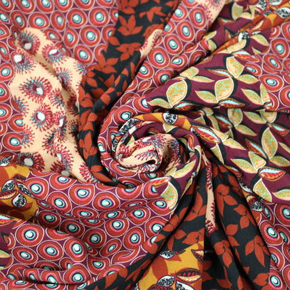 Tissu crêpe viscose - imprimé patchwork - photo 1/5 | So Tissus