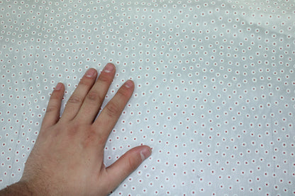 Tissu voile de coton - imprimé à pois - rouge et blanc - photo 4/5 | So Tissus