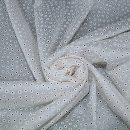 Tissu voile de coton - imprimé à pois - rouge et blanc - photo 1/5 | So Tissus