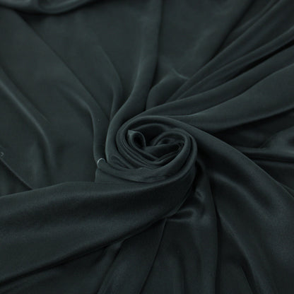 Tissu satin de soie lavé - noir - photo 1/3 | So Tissus