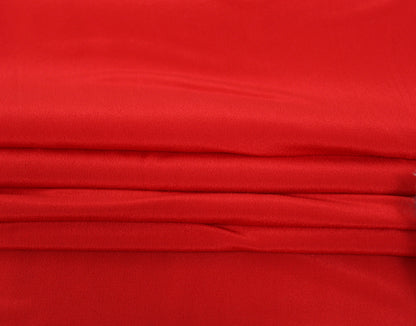 Tissu crêpe de chine 100% soie - rouge - photo 2/3 | So Tissus