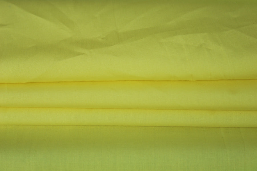 Tissu popeline coton - jaune pâle