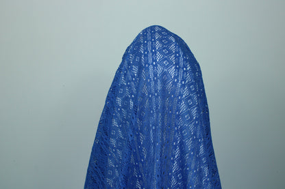 Tissu dentelle - bleu roi - photo 3/5 | So Tissus