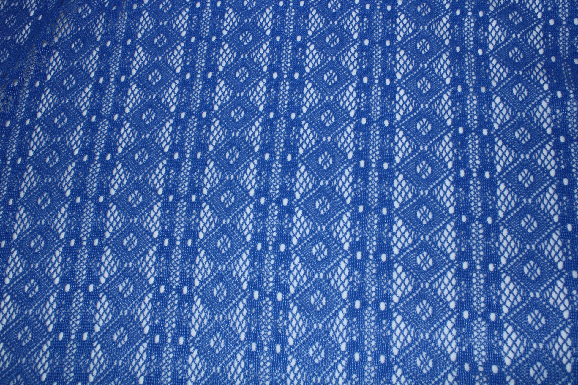 Tissu dentelle - bleu roi - photo 5/5 | So Tissus