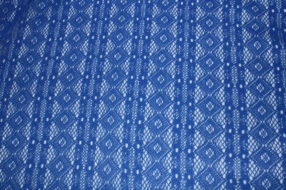 Tissu dentelle - bleu roi - photo 5/5 | So Tissus