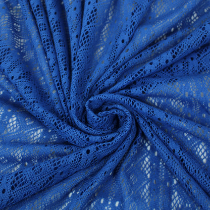 Tissu dentelle - bleu roi - photo 1/5 | So Tissus
