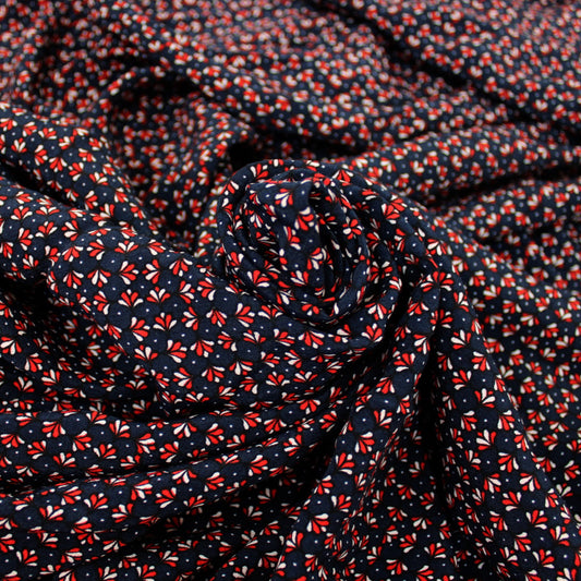 Tissu crêpe viscose - imprimé lotus abstrait - photo 1/5 | So Tissus