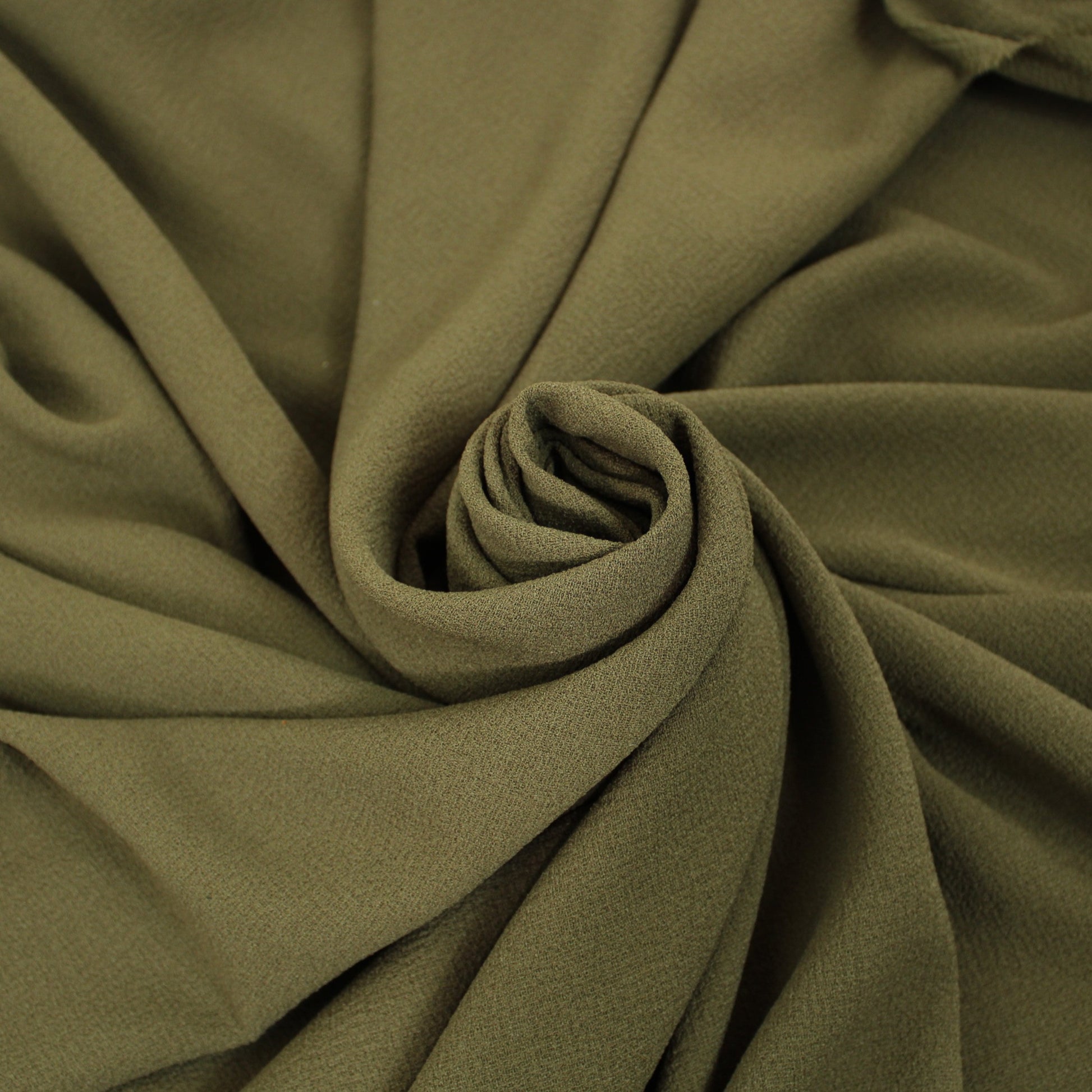 Tissu crêpe texturé - kaki - photo 1/3 | So Tissus