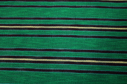 Tissu tweed à rayures - ton vert prairie - photo 5/5 | So Tissus