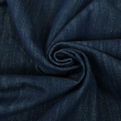 Tissu toile japonaise - denim - brut et doré - photo 1/3 | So Tissus