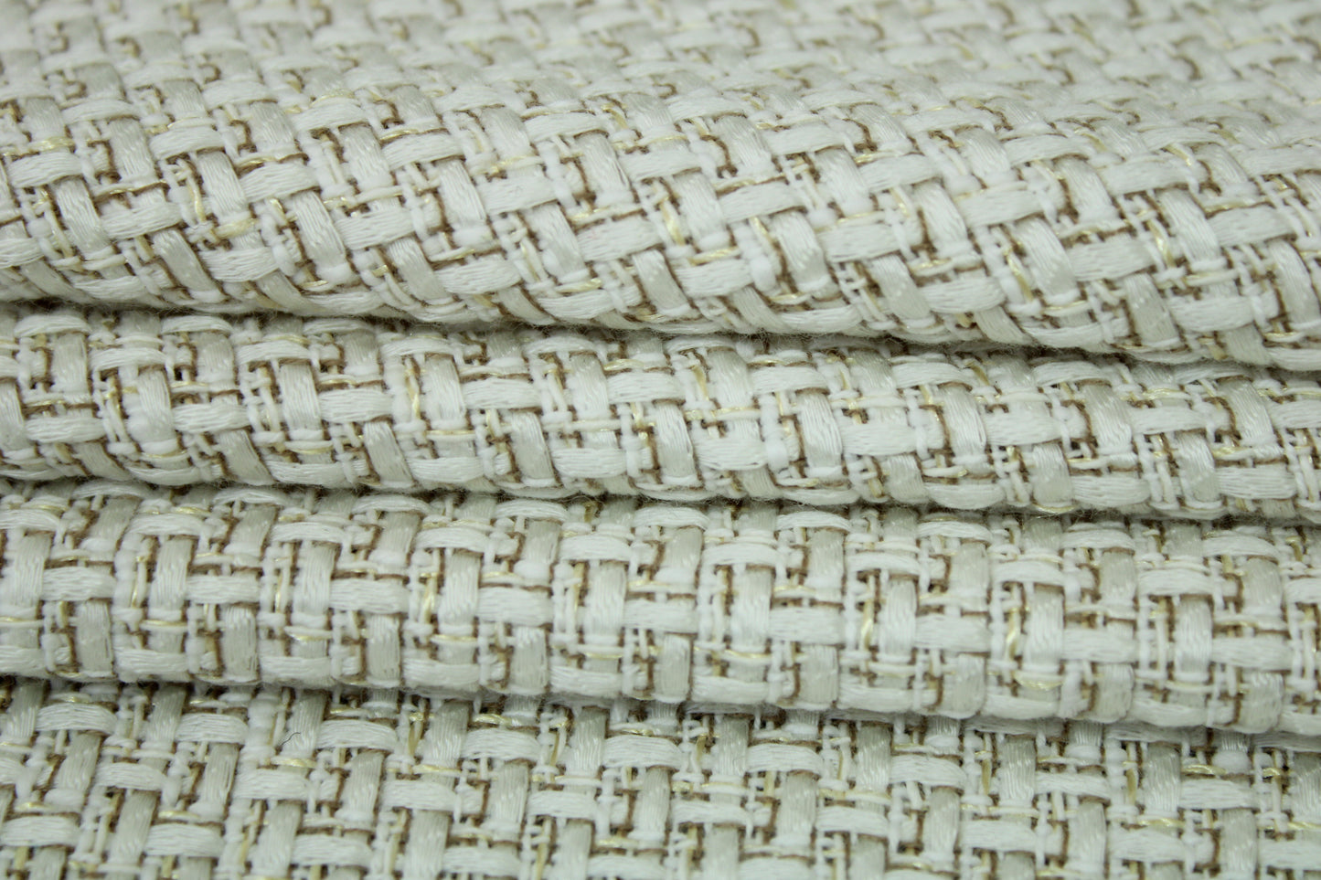Tissu tweed de laine - ton crème - photo 2/5 | So Tissus