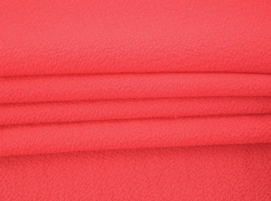 Tissu crêpe - corail - photo 2/3 | So Tissus