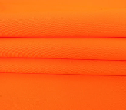 Tissu toile sergé - orange fluo - photo 2/3 | So Tissus