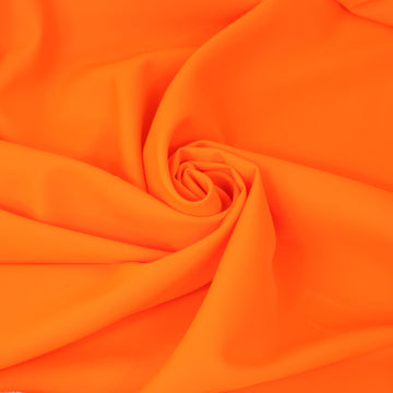 Tissu toile sergé - orange fluo