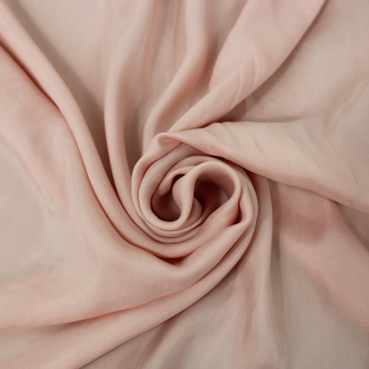 Tissu twill viscose - rose pâle - photo 1/3 | So Tissus
