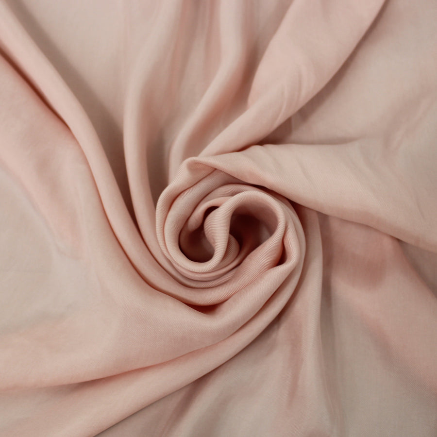 Tissu twill viscose - rose pâle