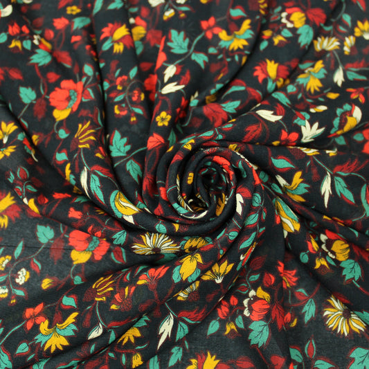 Tissu voile de coton - imprimé fleuri - photo 1/5 | So Tissus