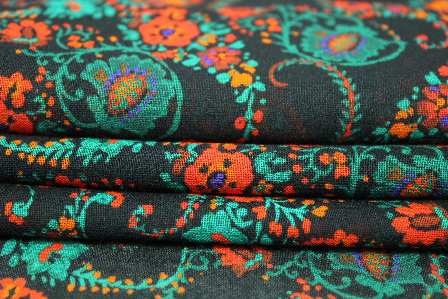 Tissu voile viscose - imprimé fleuri - photo 2/5 | So Tissus