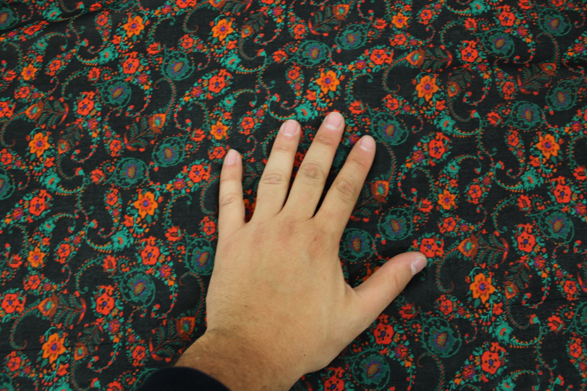 Tissu voile viscose - imprimé fleuri - photo 4/5 | So Tissus