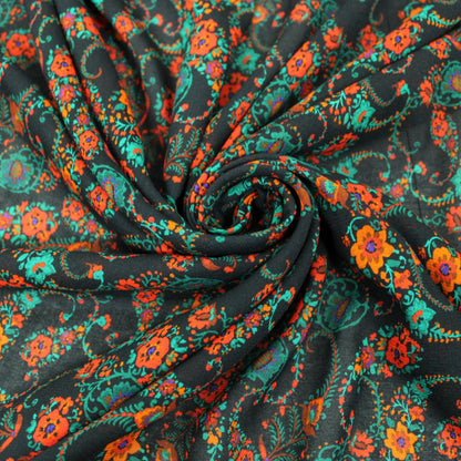 Tissu voile viscose - imprimé fleuri - photo 1/5 | So Tissus