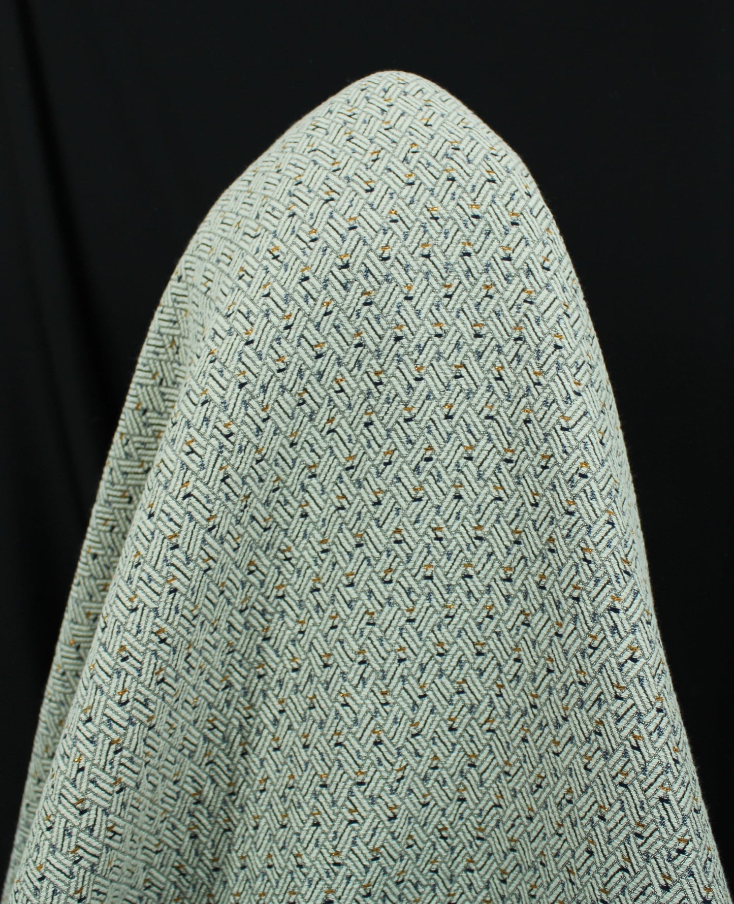 Tissu brocart - motif moucheté - ton écru - photo 3/5 | So Tissus