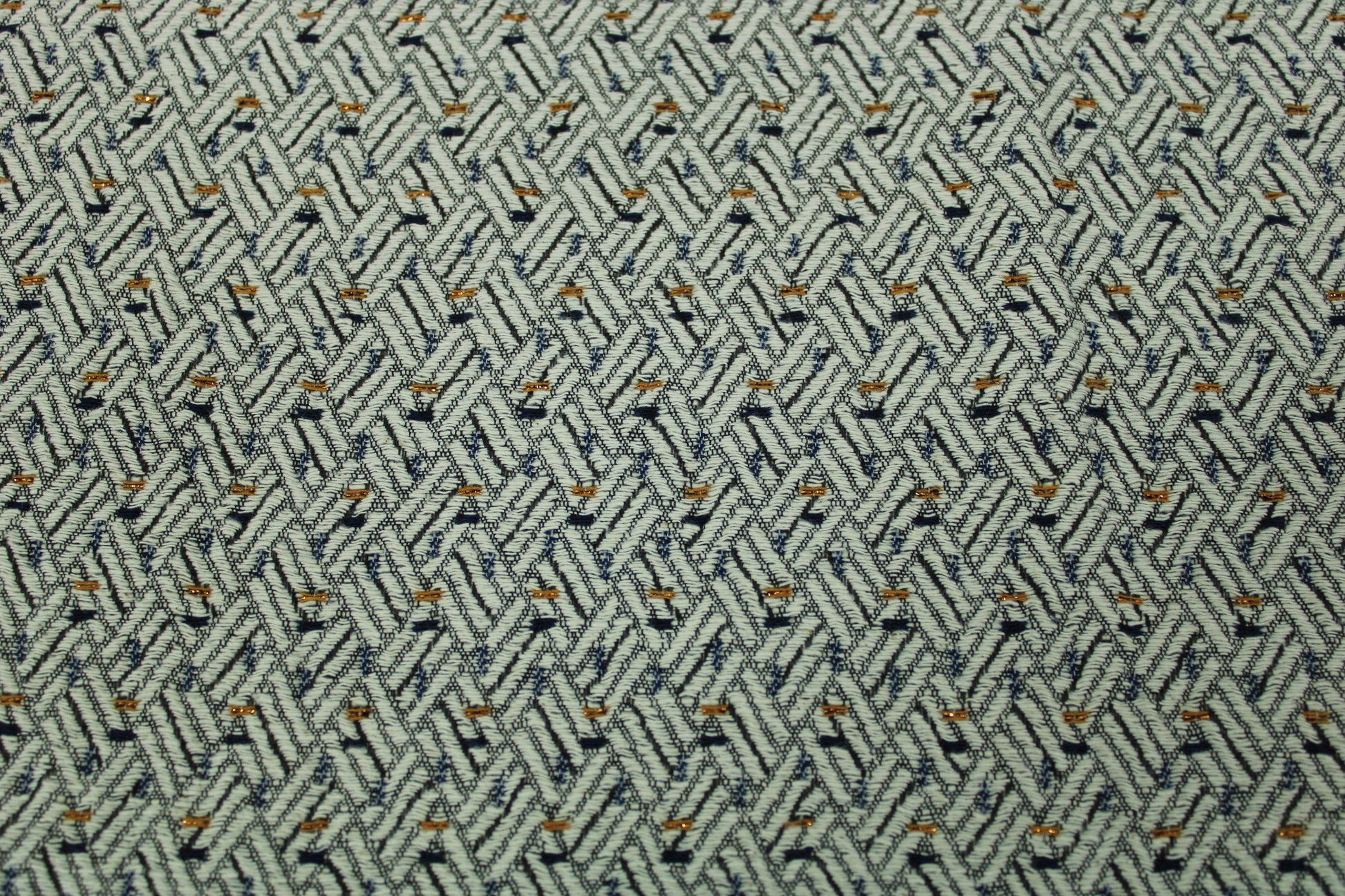 Tissu brocart - motif moucheté - ton écru - photo 5/5 | So Tissus
