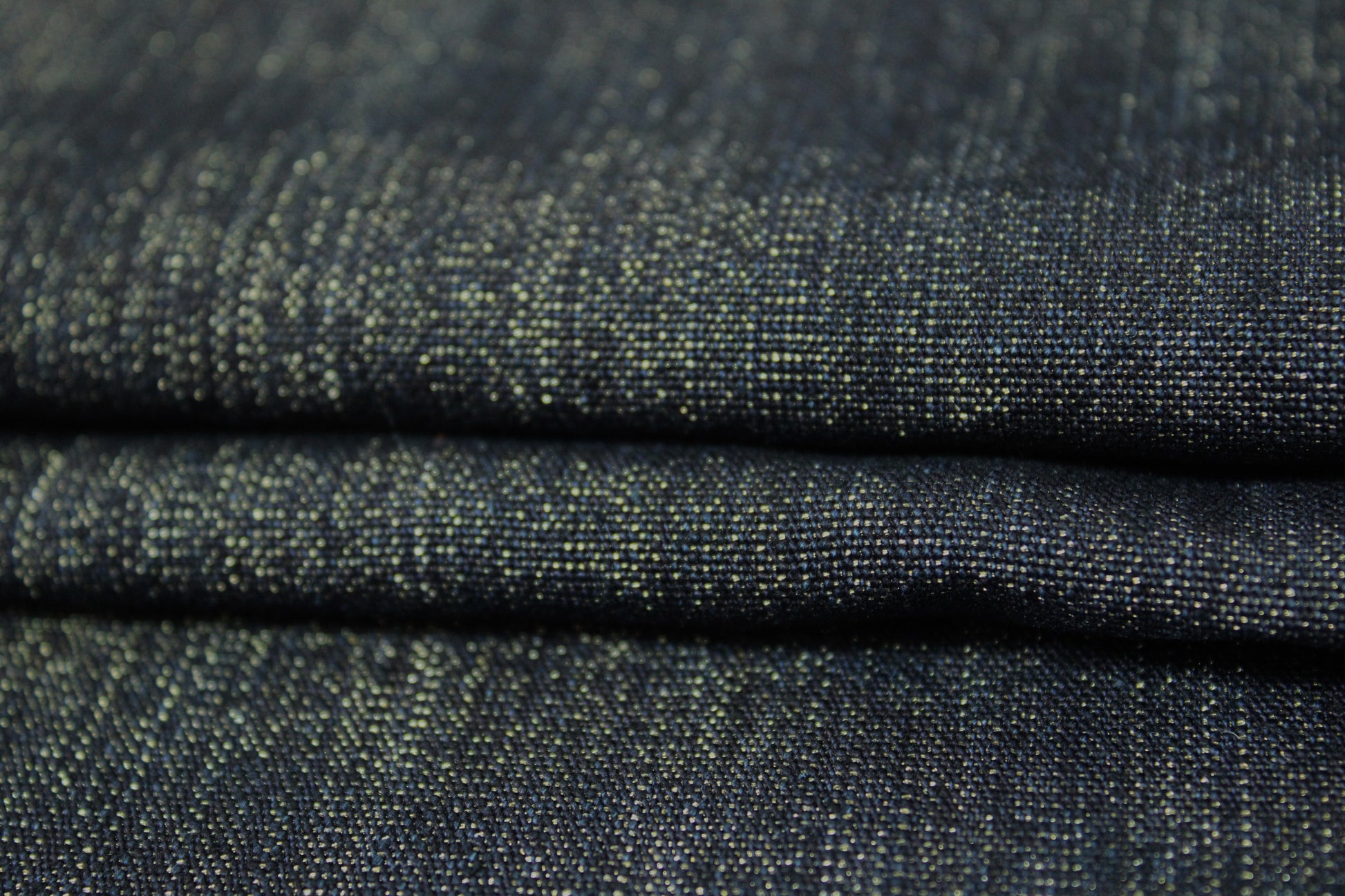 Tissu toile japonaise - denim - gris foncé et doré - photo 2/3 | So Tissus