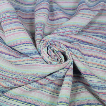 Tissu viscose - à rayures multicolore