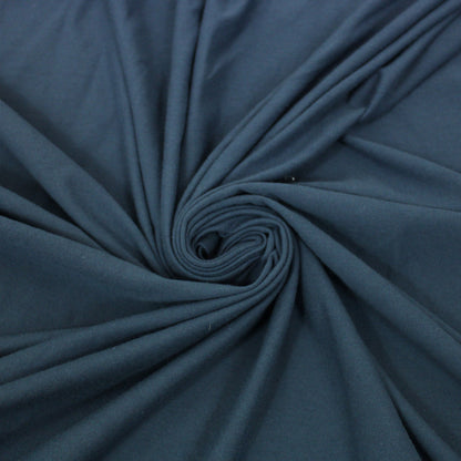 Tissu jersey coton - bleu pétrole - photo 1/3 | So Tissus