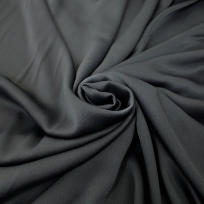Tissu crêpe envers satin - gris foncé - photo 1/3 | So Tissus
