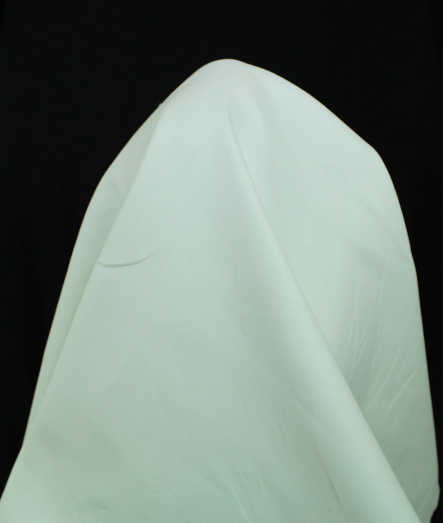 Tissu gabardine stretch coton - blanc