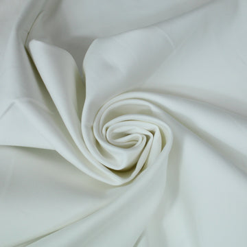 Tissu gabardine stretch coton - blanc