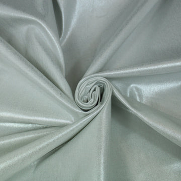 Tissu gabardine coton - blanc argenté