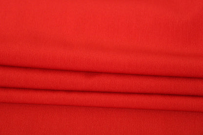 Tissu crêpe de chine - rouge - photo 2/3 | So Tissus