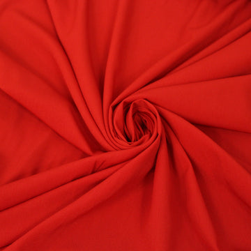 Tissu crêpe de chine - rouge