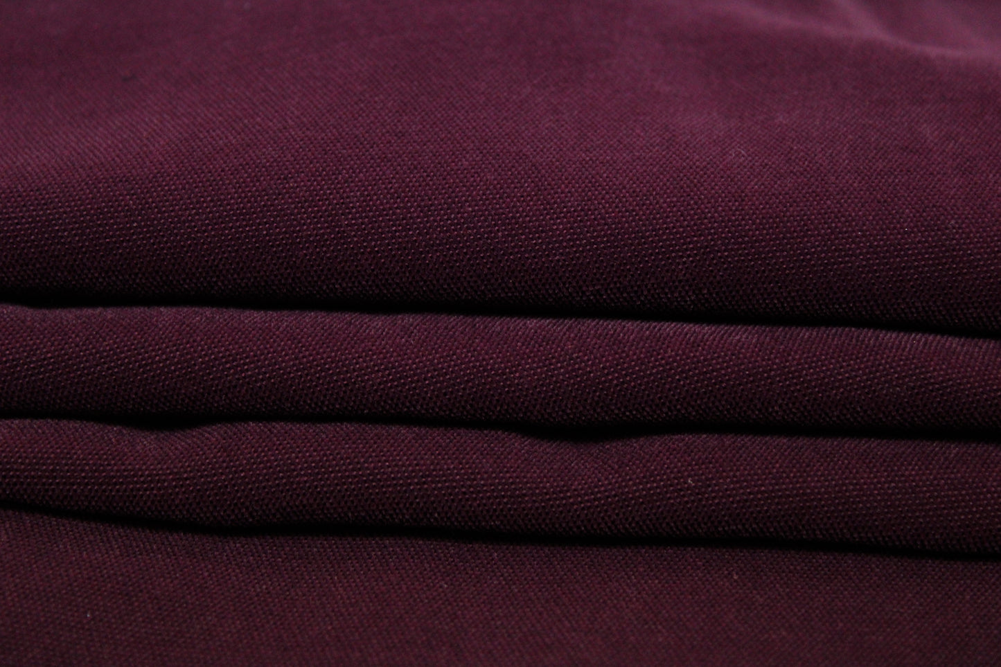 Tissu gabardine coton duveteuse - bordeaux - photo 2/3 | So Tissus